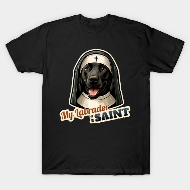 Nun Labrador Retriever T-Shirt by k9-tee